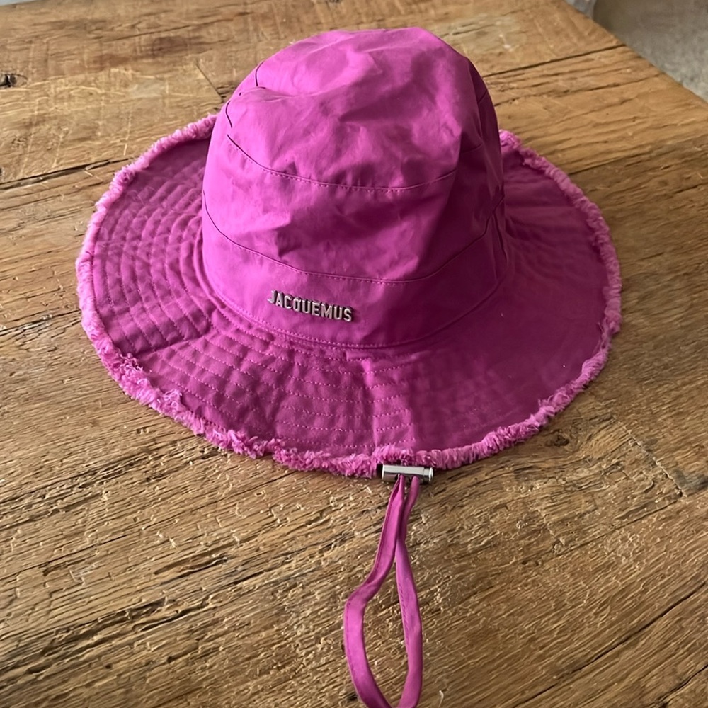 Jacquemus pink ‘le bob artichaut’ hat